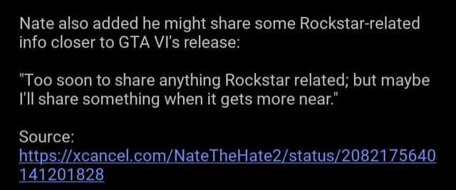 NateTheHate Says 'I Expect to See a Fair Bit of GTA 6 This Month' — August Is Now Officially the Most Important Month Before November 19